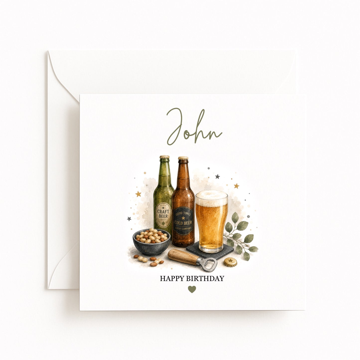 Personalised Beer Lover Birthday Card