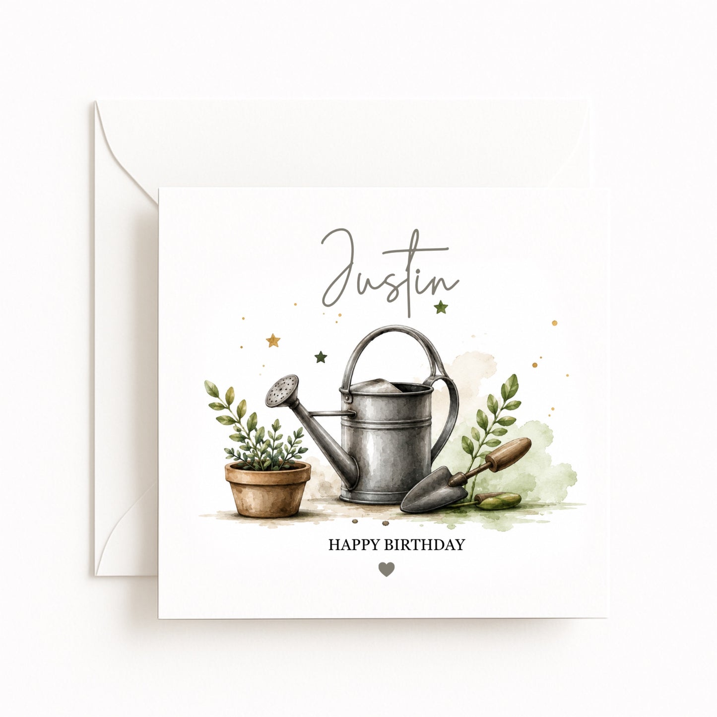 Personalised Gardening Birthday Card