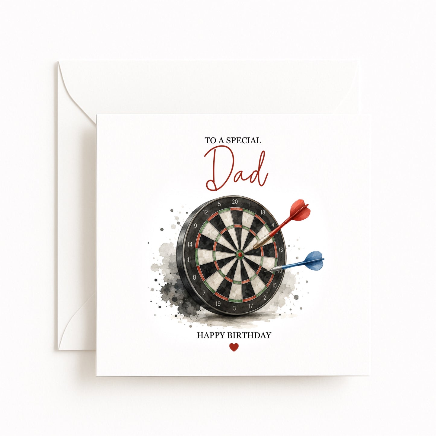 Personalised Darts Birthday Card