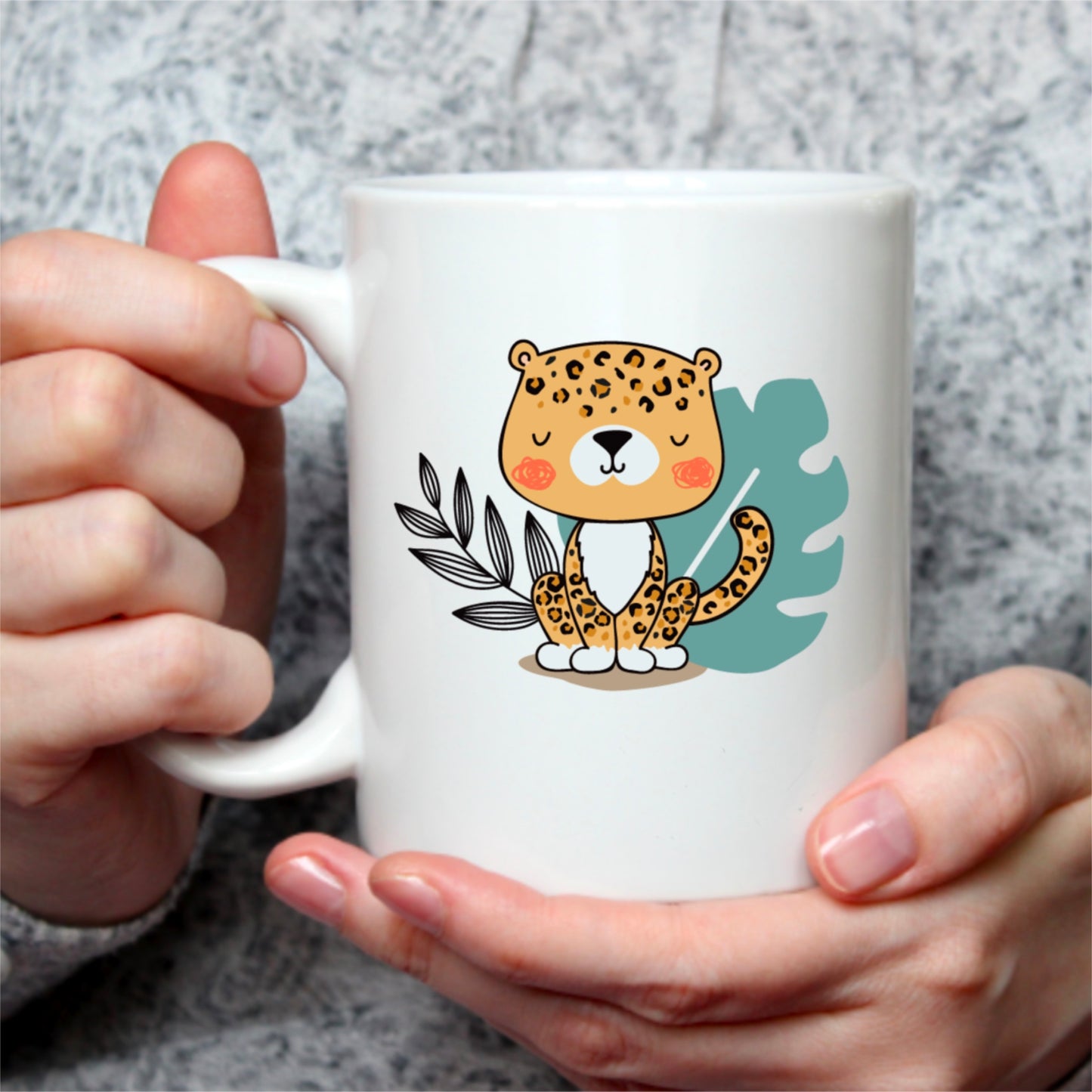Leopard Personalised Mug