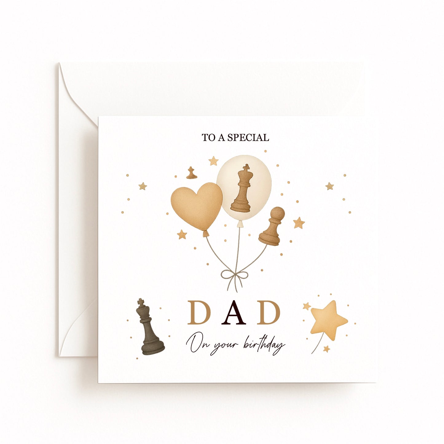 Personalised Chess Birthday Card