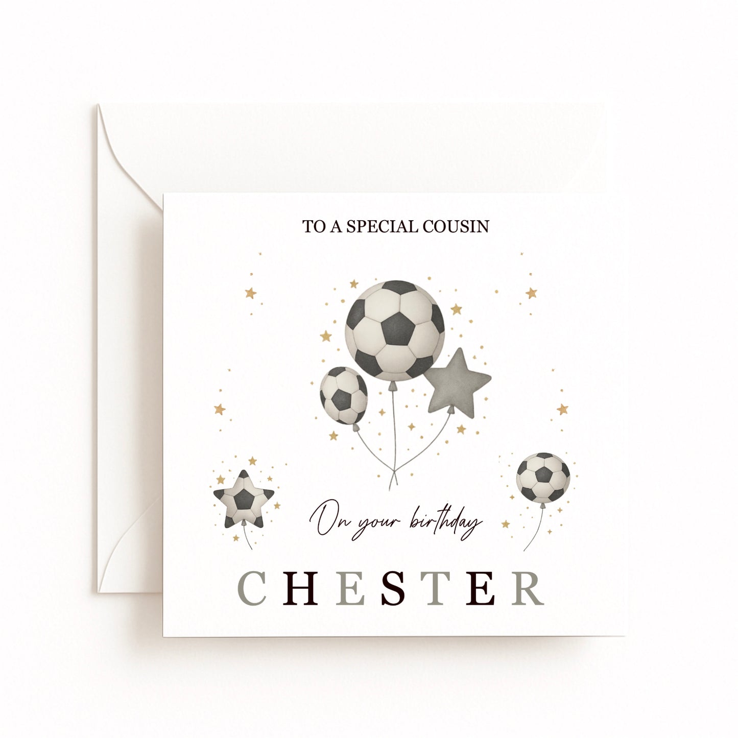 Personalised Football Birthday Card