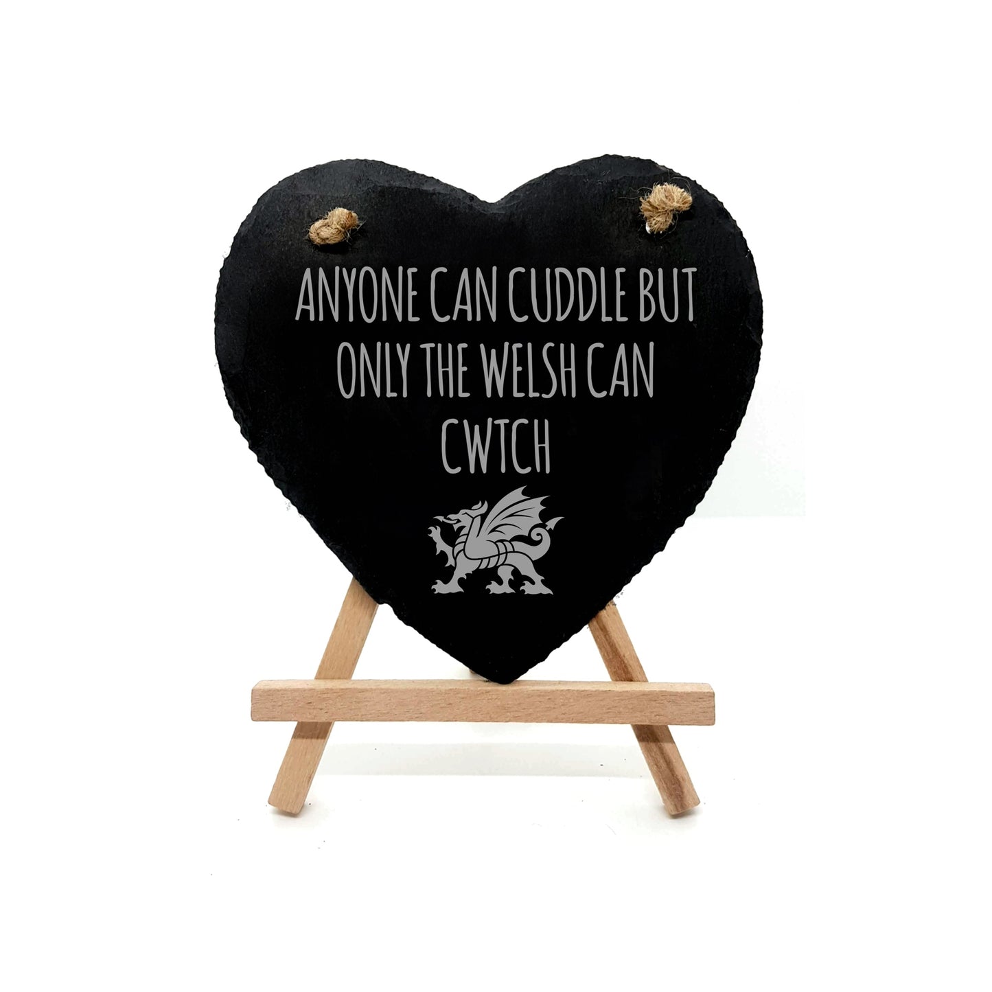 Welsh Cwtch Slate Heart