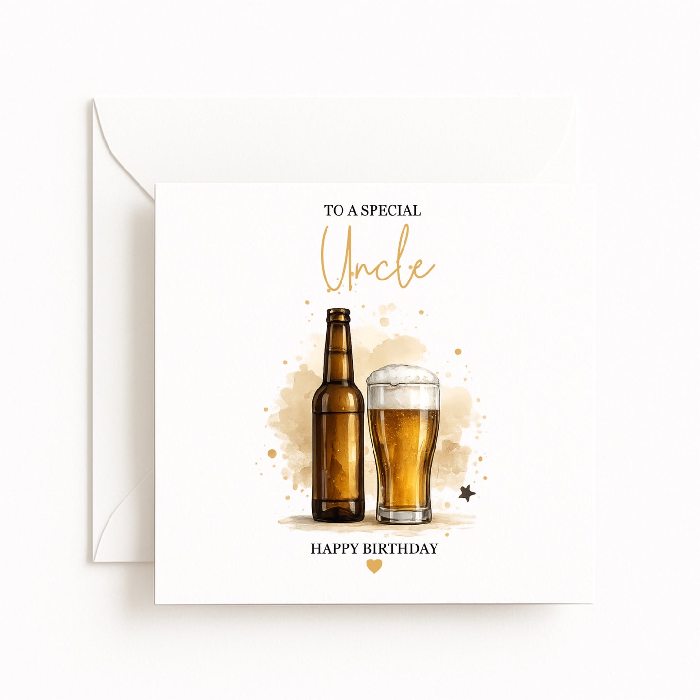 Personalised Beer Birthday Card