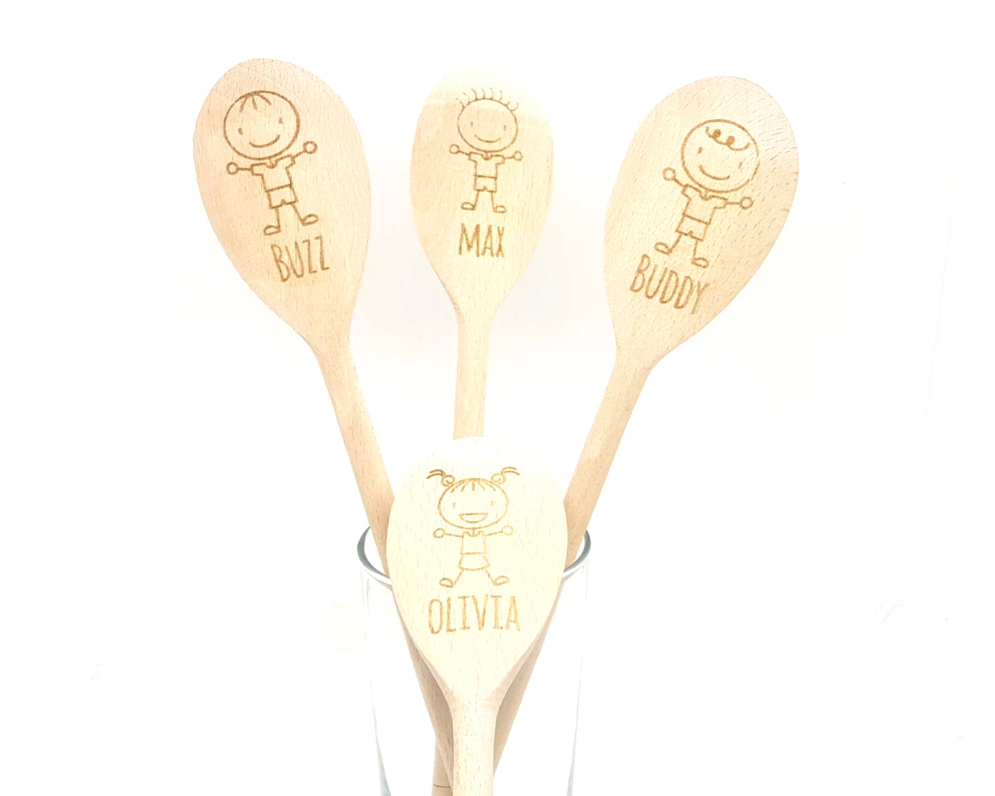 Personalised Childrens Engraved Wooden Spoon