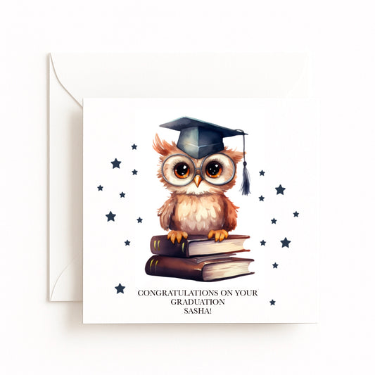 Wise Owl Graduation Card
