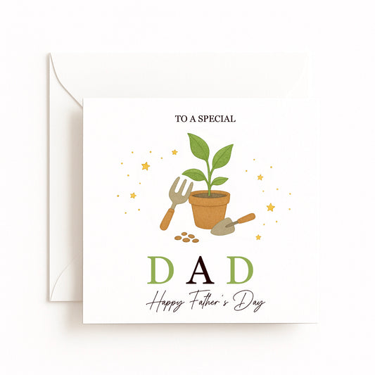 Gardening Theme Father’s Day Card