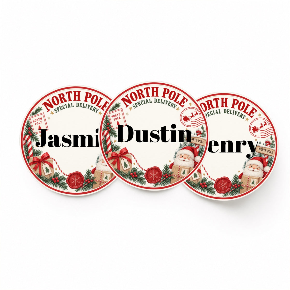 Special Delivery Christmas Stickers