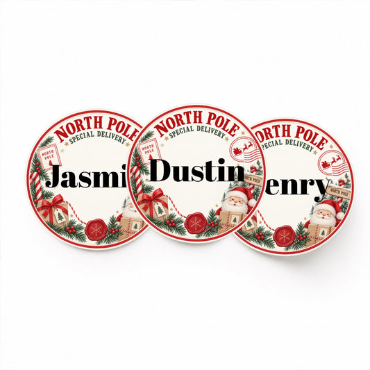 Special Delivery Christmas Stickers