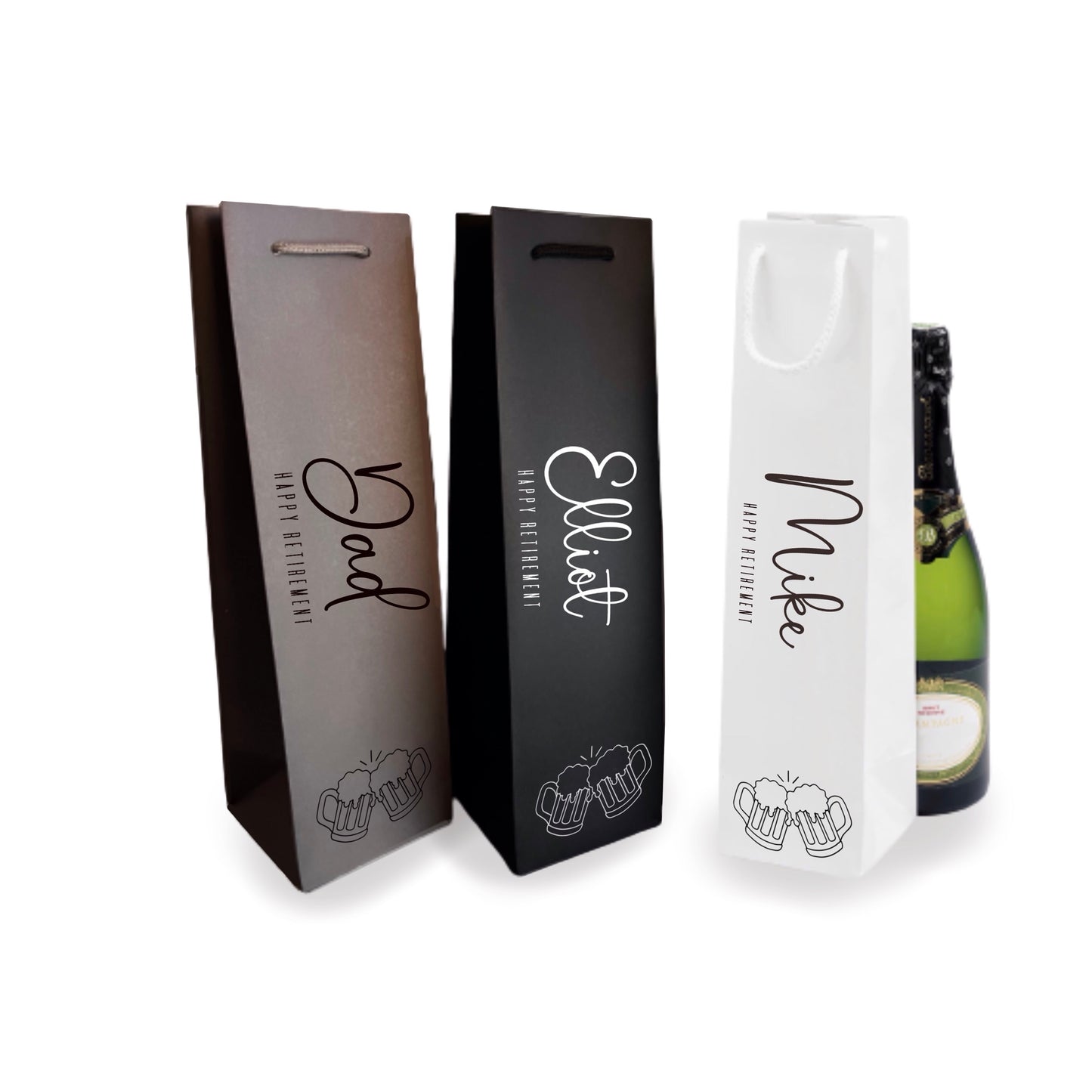 Beer Glass Gift Bags