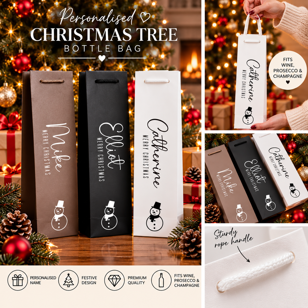 Christmas Snowman Gift Bag