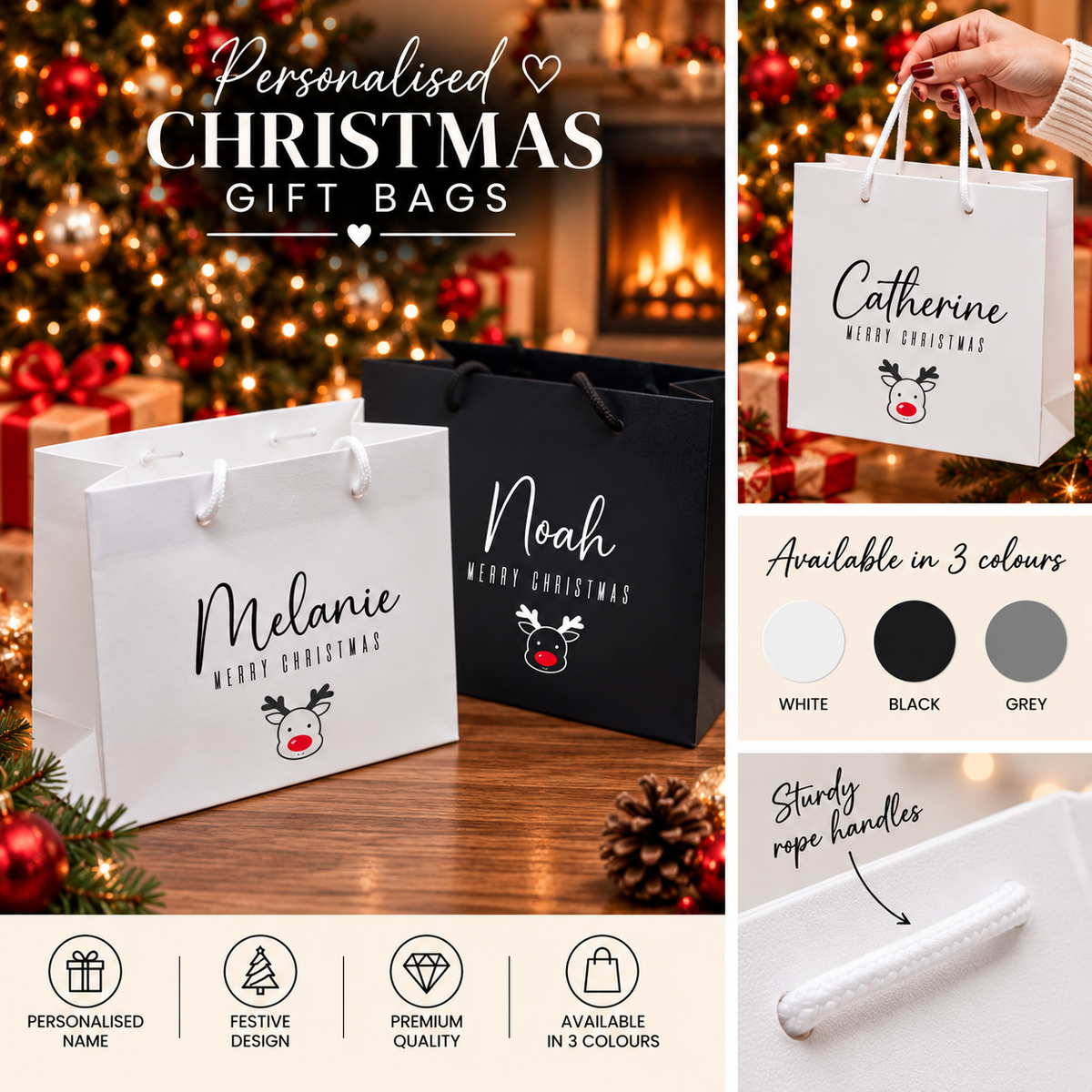 Christmas Reindeer Gift Bag