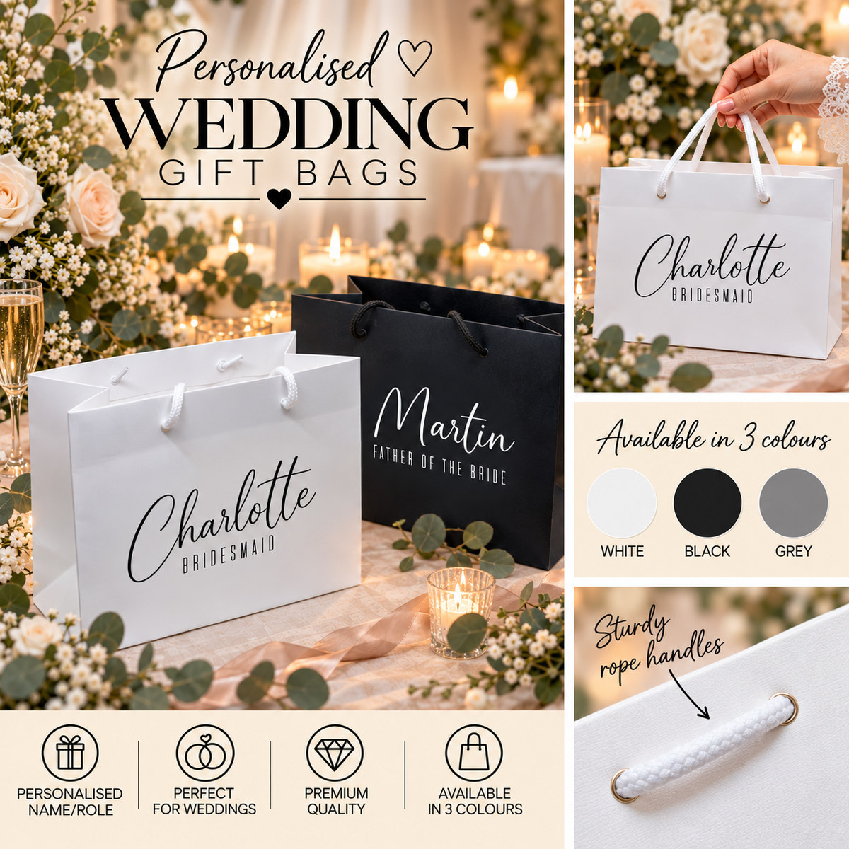 Wedding Bridal Party Bag