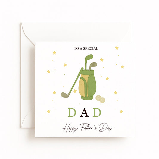 Golf Theme Father’s Day Card