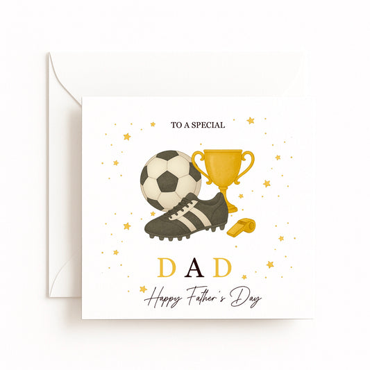 Football Theme Father’s Day Card