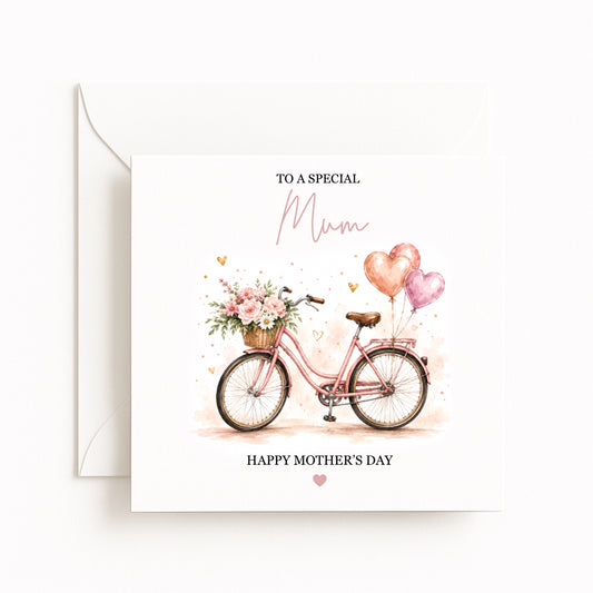 Floral Bicycle Mother’s Day Card