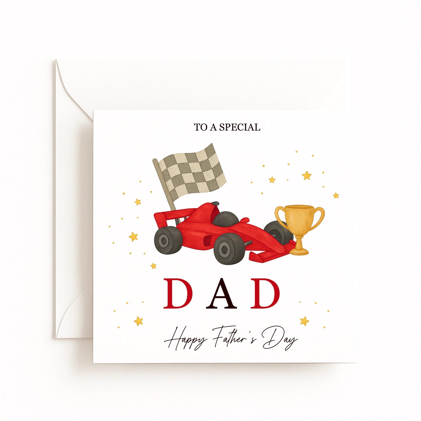 Racing Theme Father’s Day Card