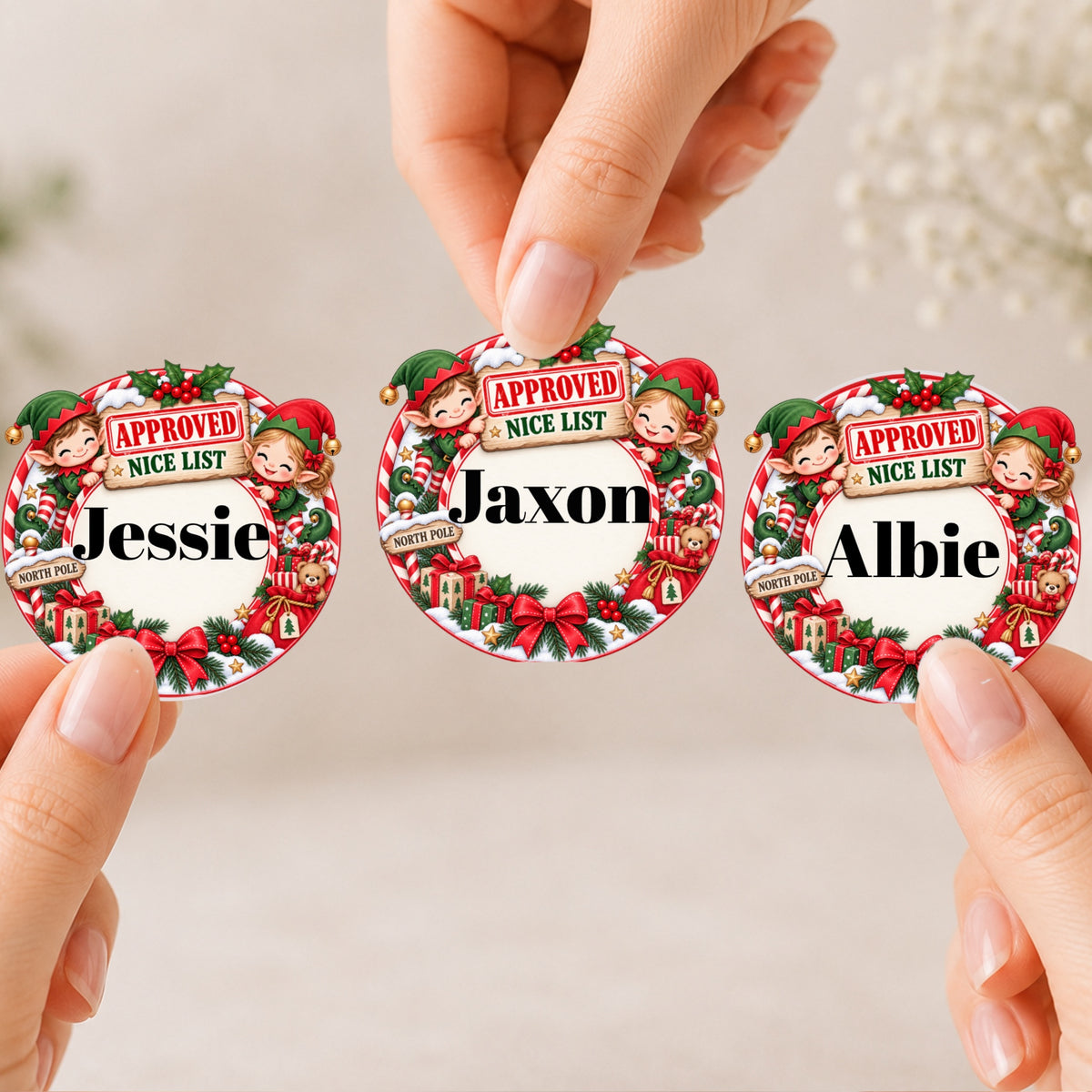 Elves Christmas Stickers