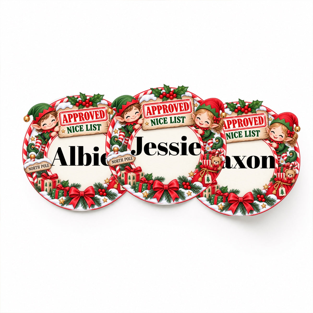 Elves Christmas Stickers