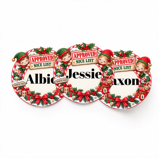 Elves Christmas Stickers