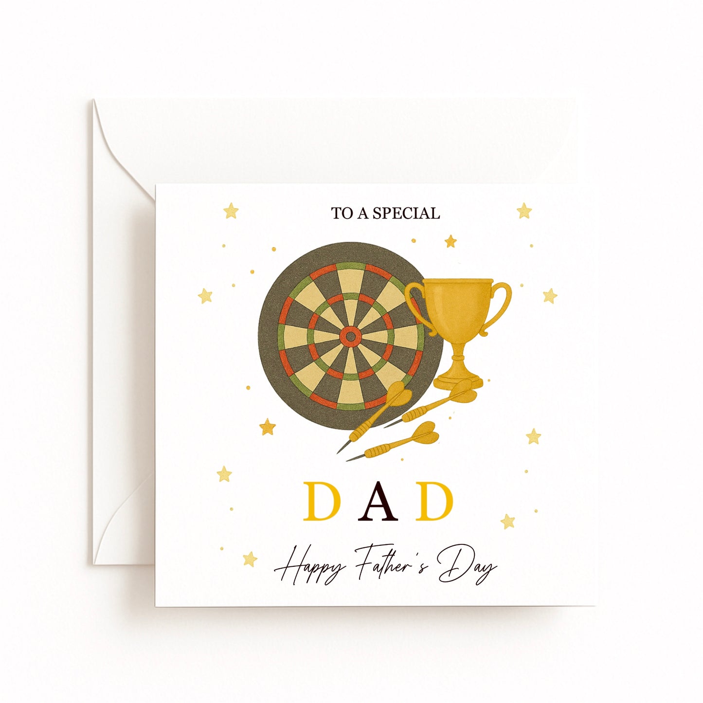 Darts Theme Father’s Day Card