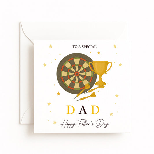 Darts Theme Father’s Day Card