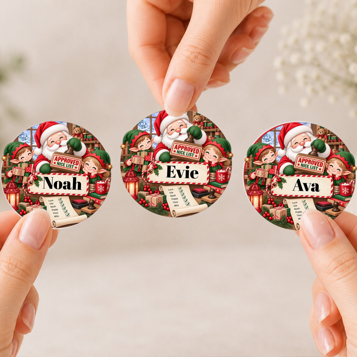 Approved Christmas Stickers