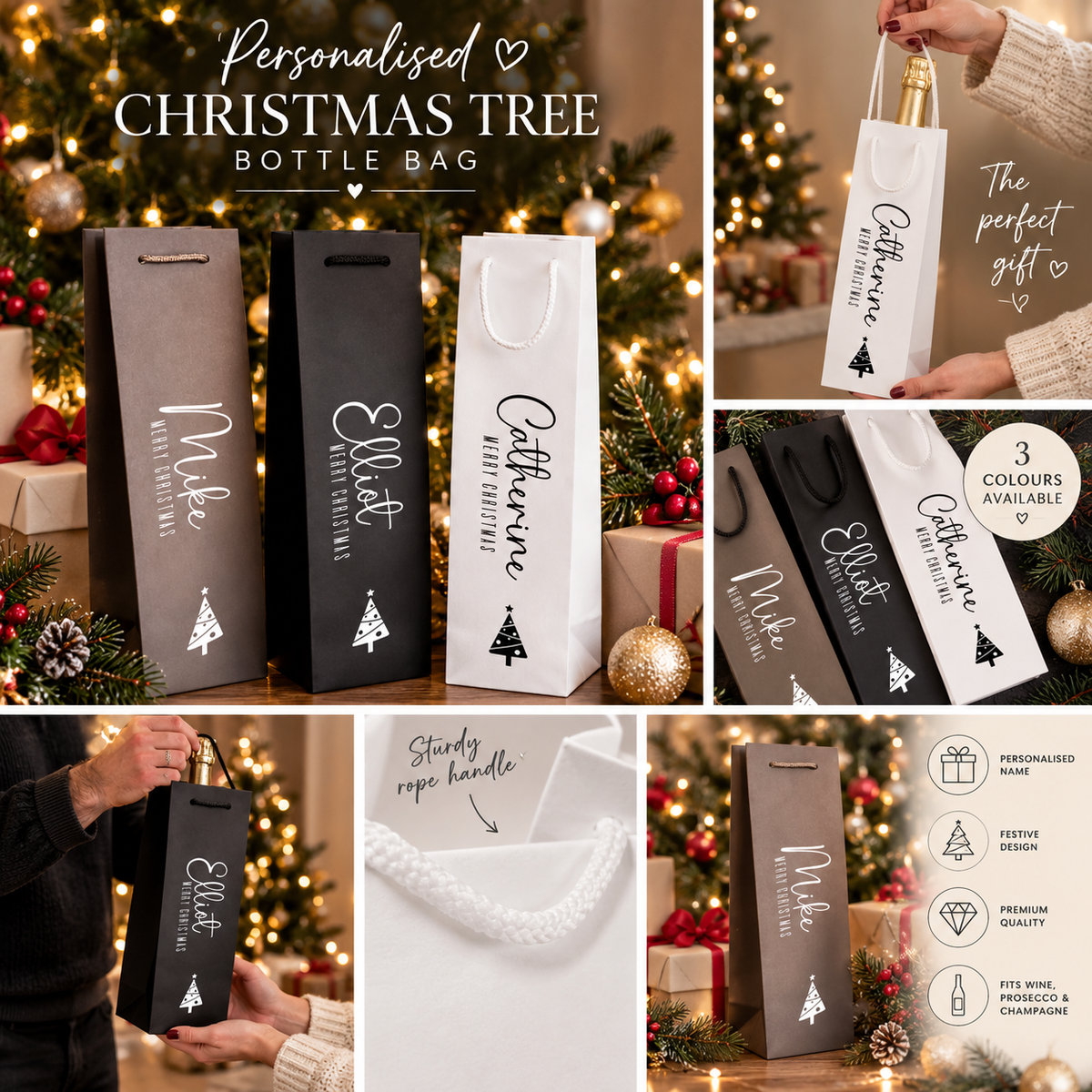 Christmas Tree Bottle Bag