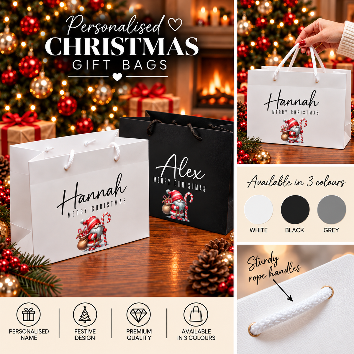 Santa Christmas Gift Bag