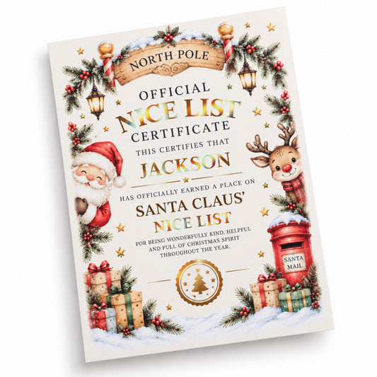 Nice List Certificate