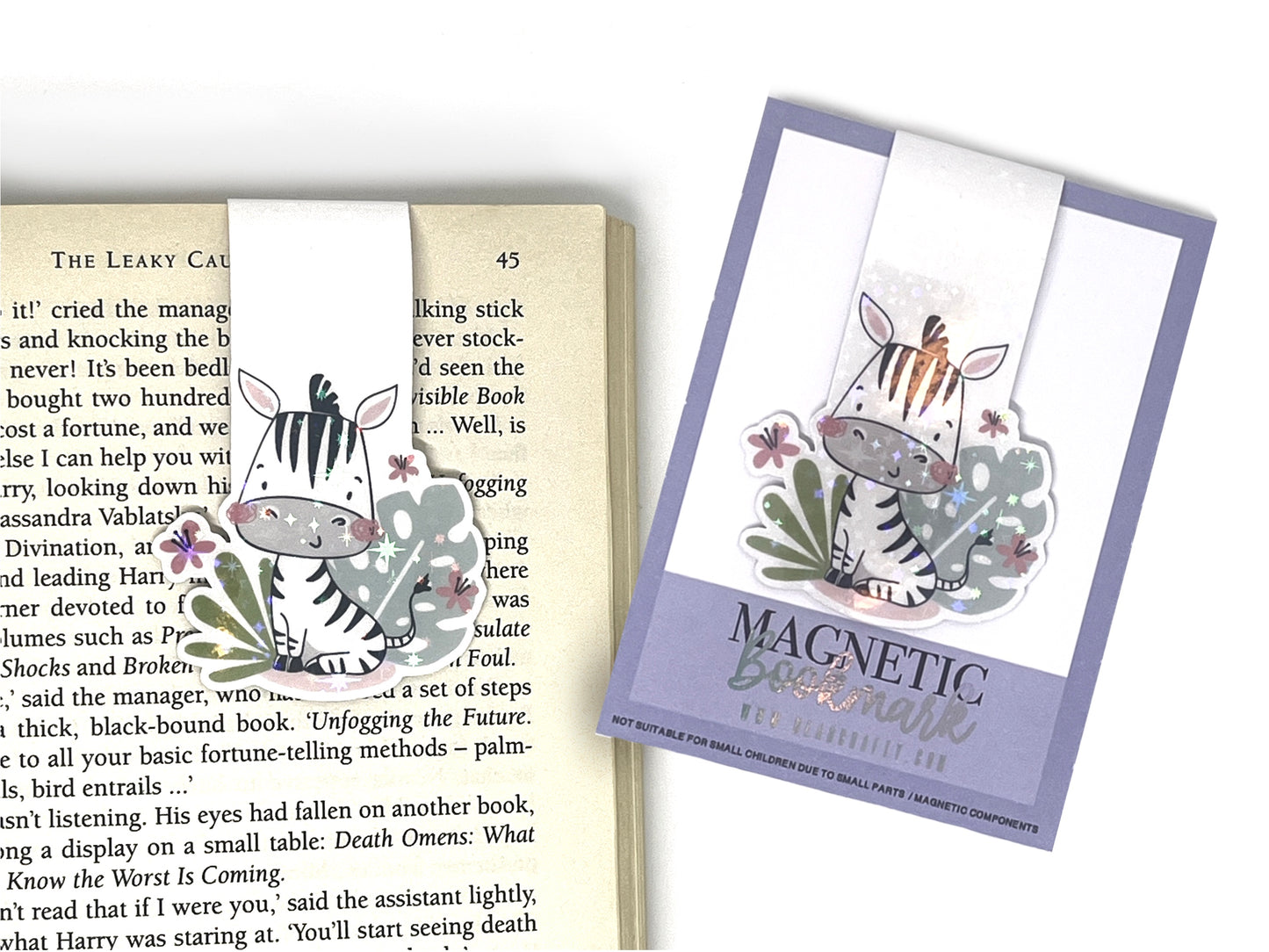 Zebra Magnetic Bookmark
