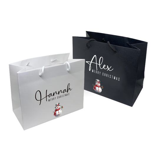Snowman Christmas Gift Bag