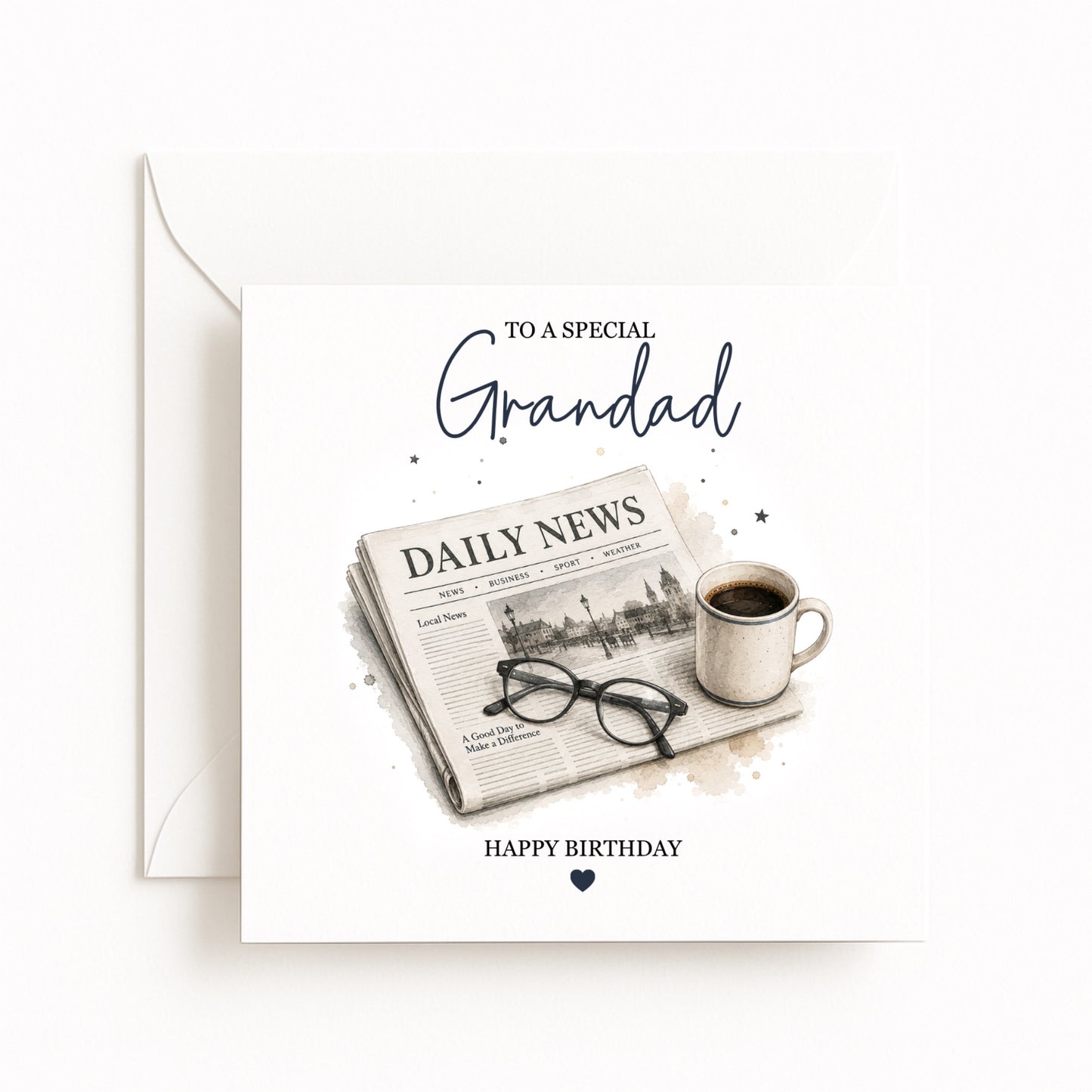Personalised Newspaper Birthday Card