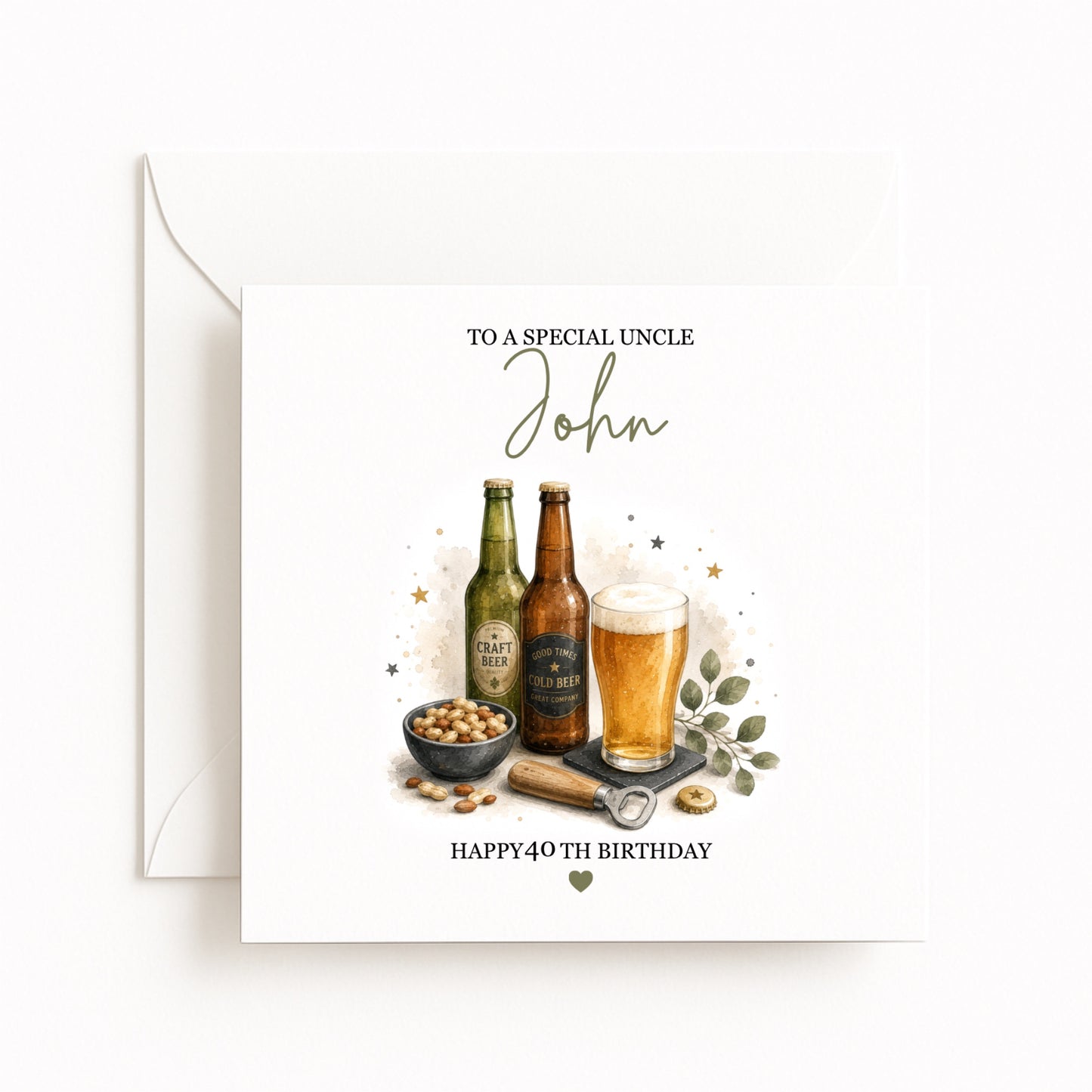 Personalised Beer Lover Birthday Card
