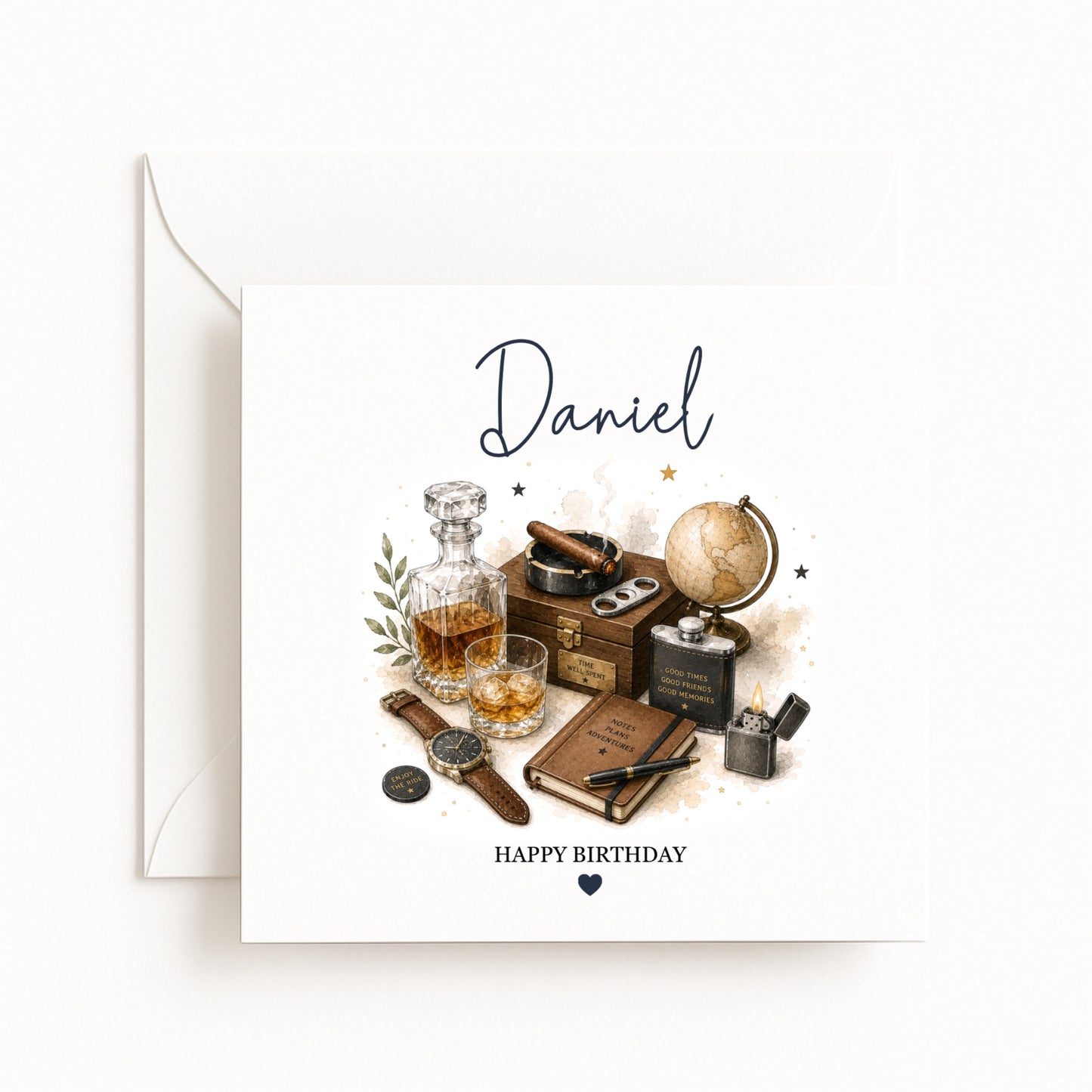 Personalised Whisky Birthday Card