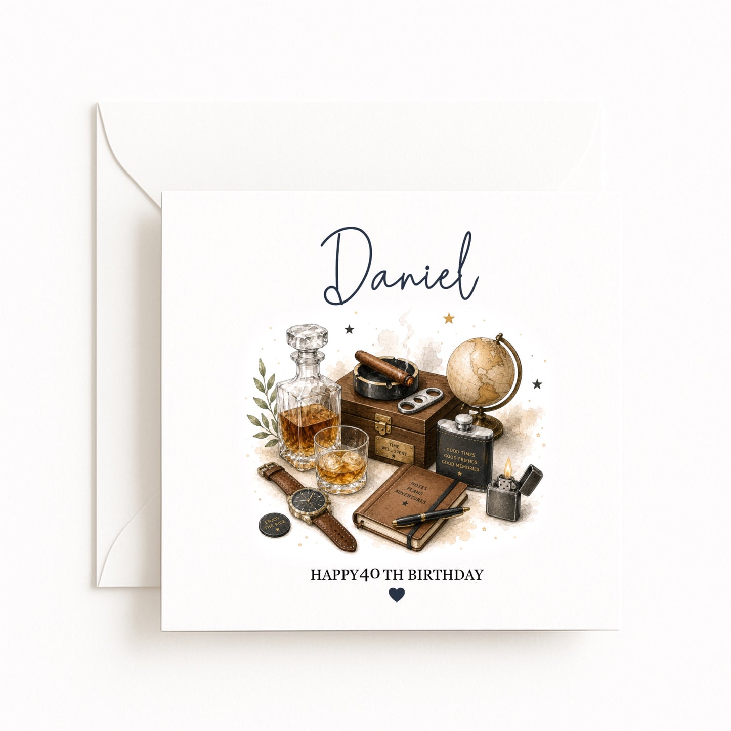 Personalised Whisky Birthday Card