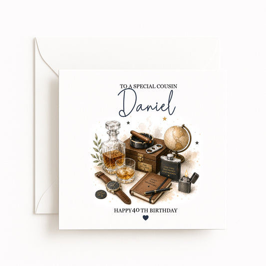 Personalised Whisky Birthday Card