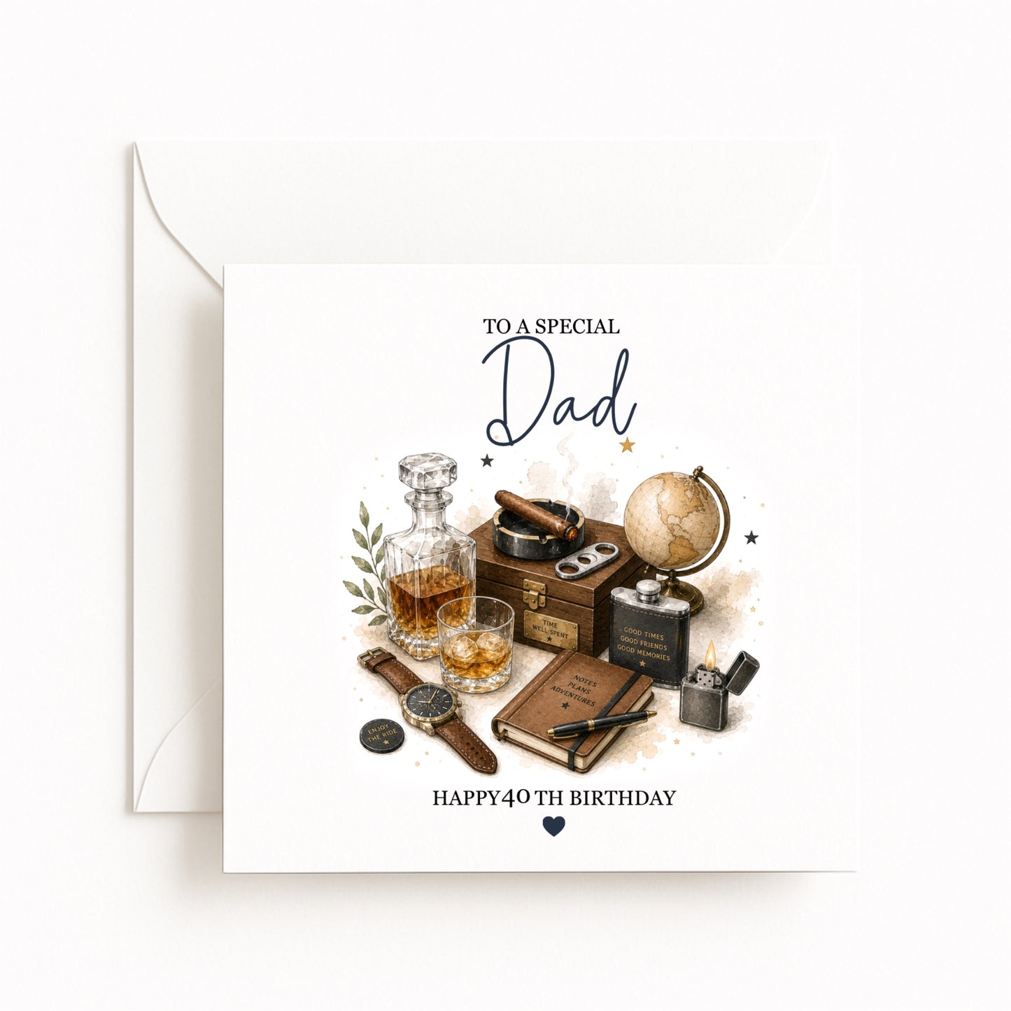 Personalised Whisky Birthday Card
