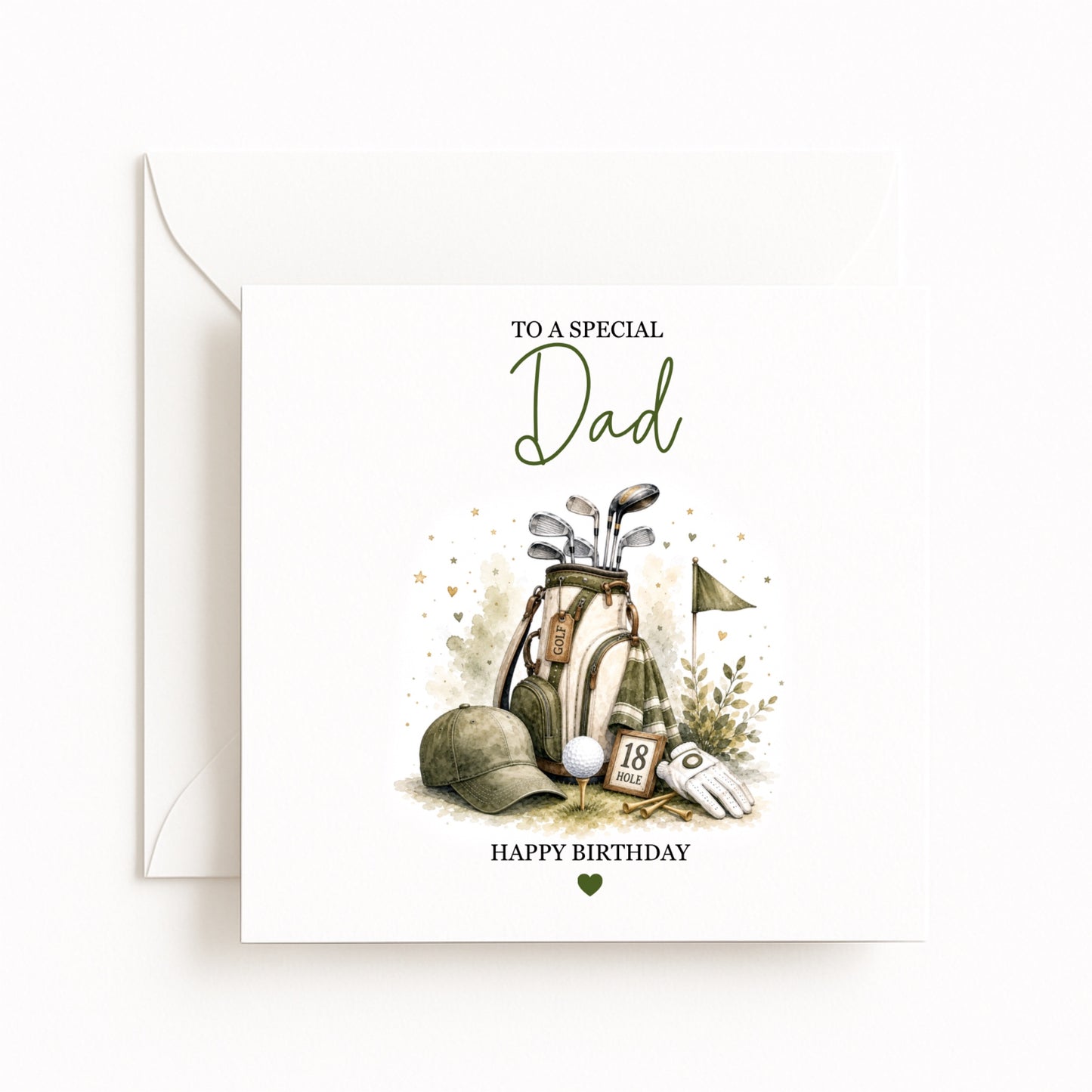 Personalised Golf Birthday Card