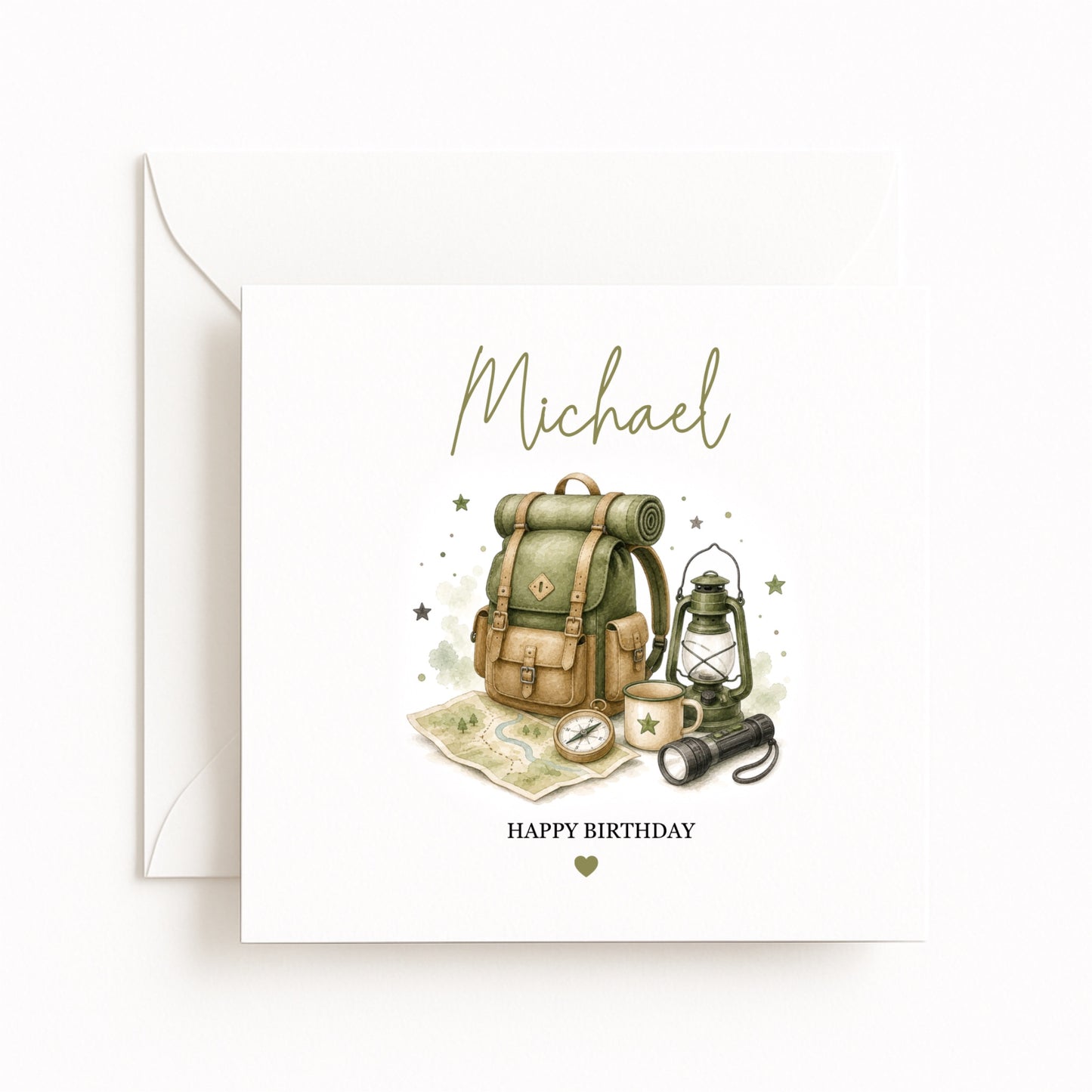 Personalised Hiking Birthday Card