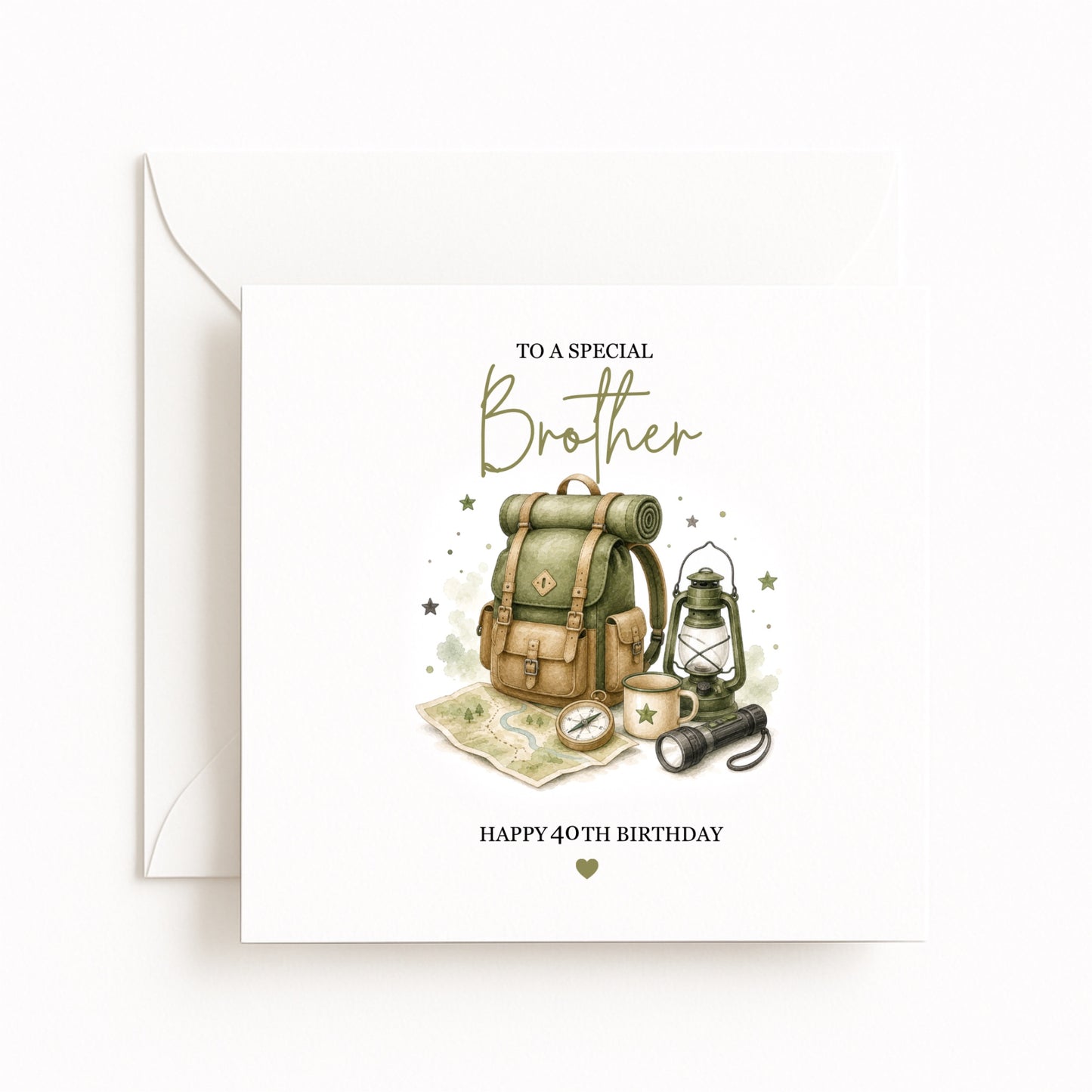 Personalised Hiking Birthday Card