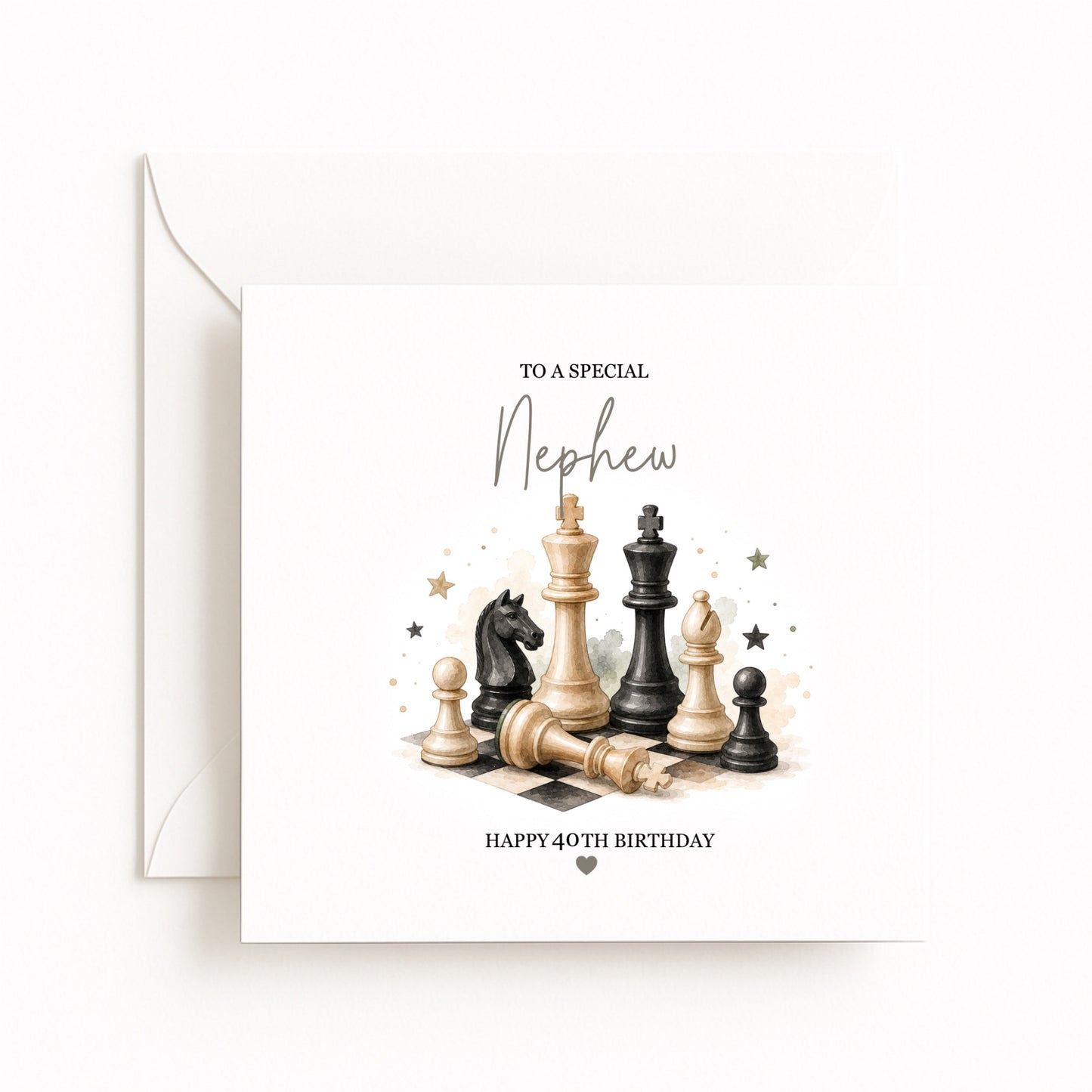 Personalised Chess Birthday Card