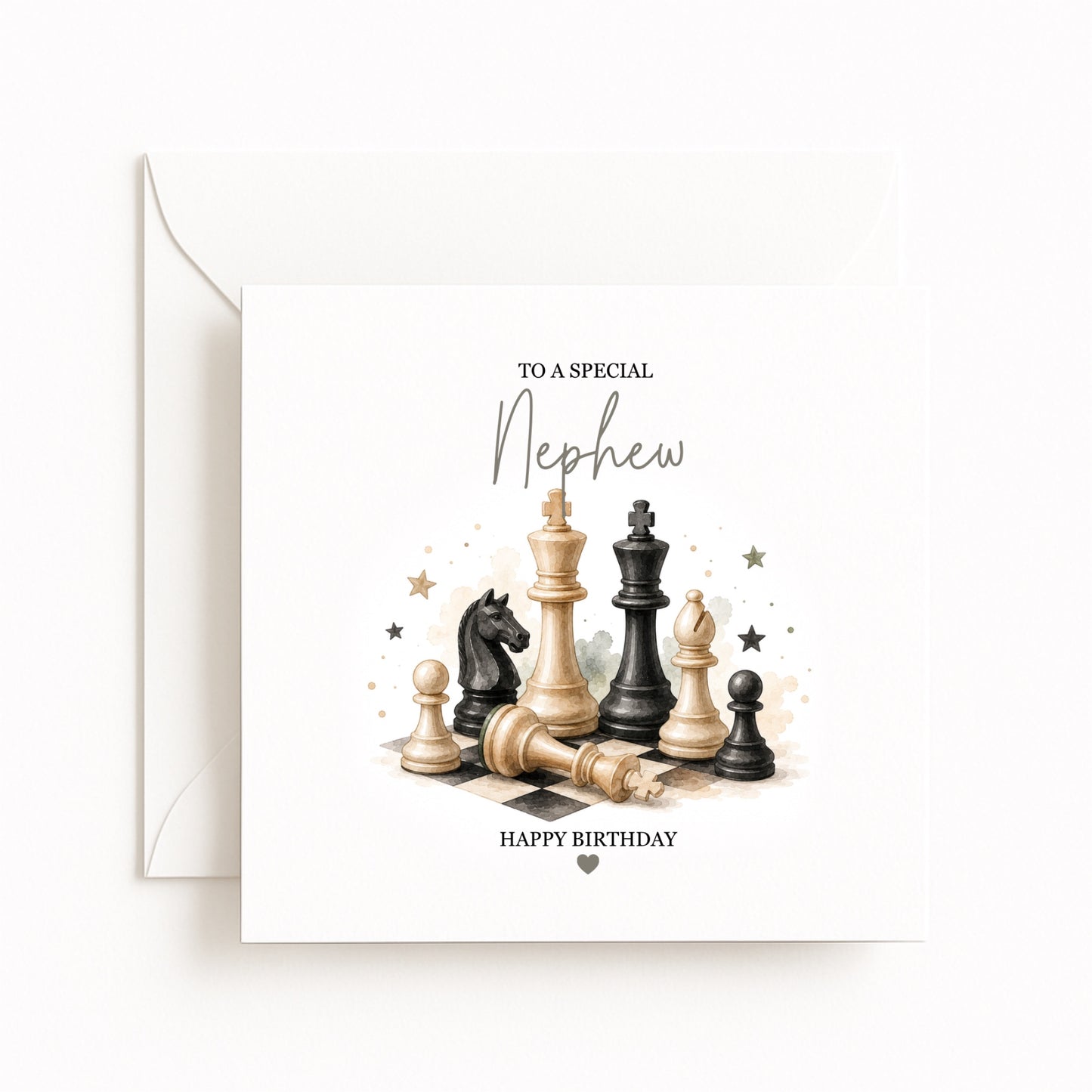 Personalised Chess Birthday Card