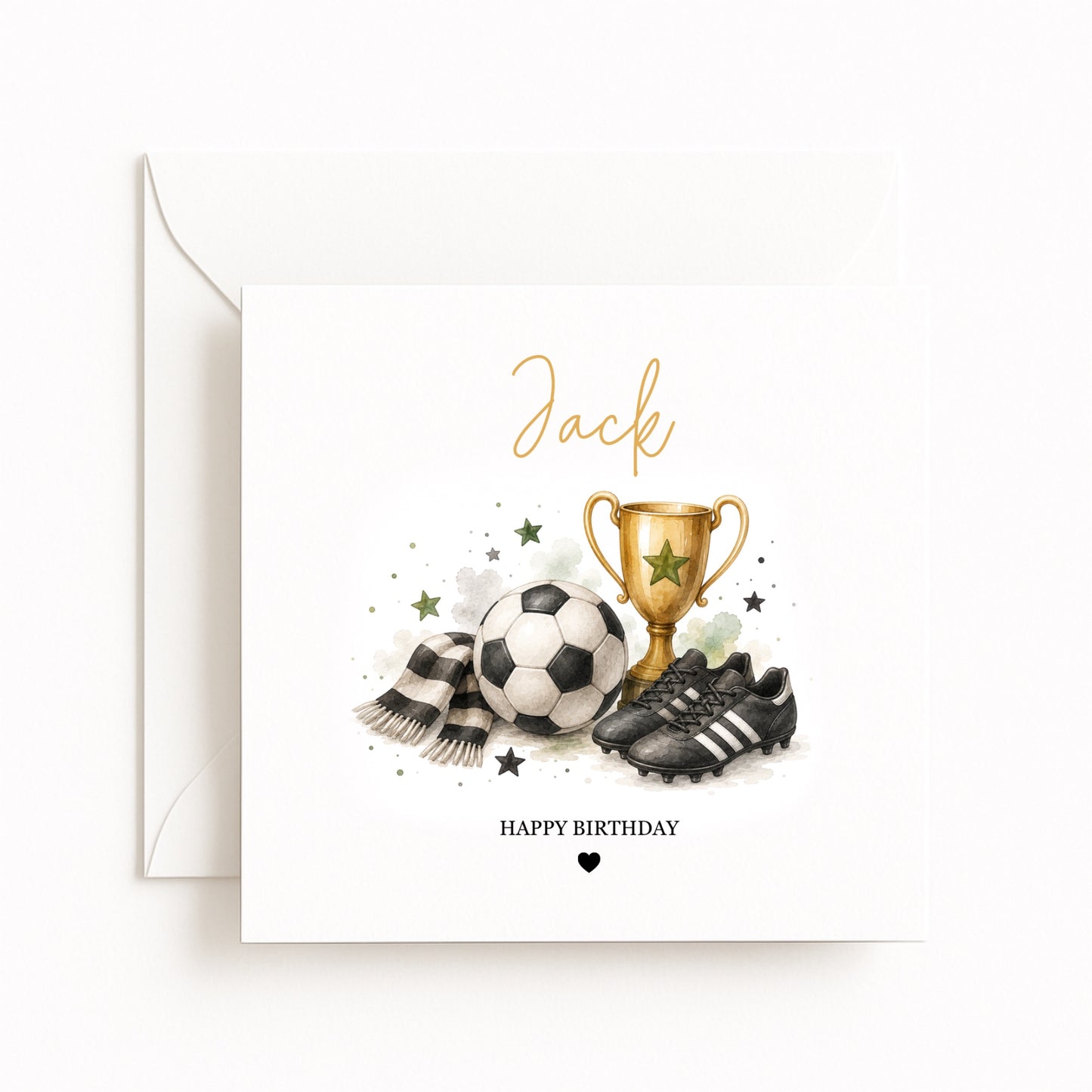 Personalised Football Birthday Card