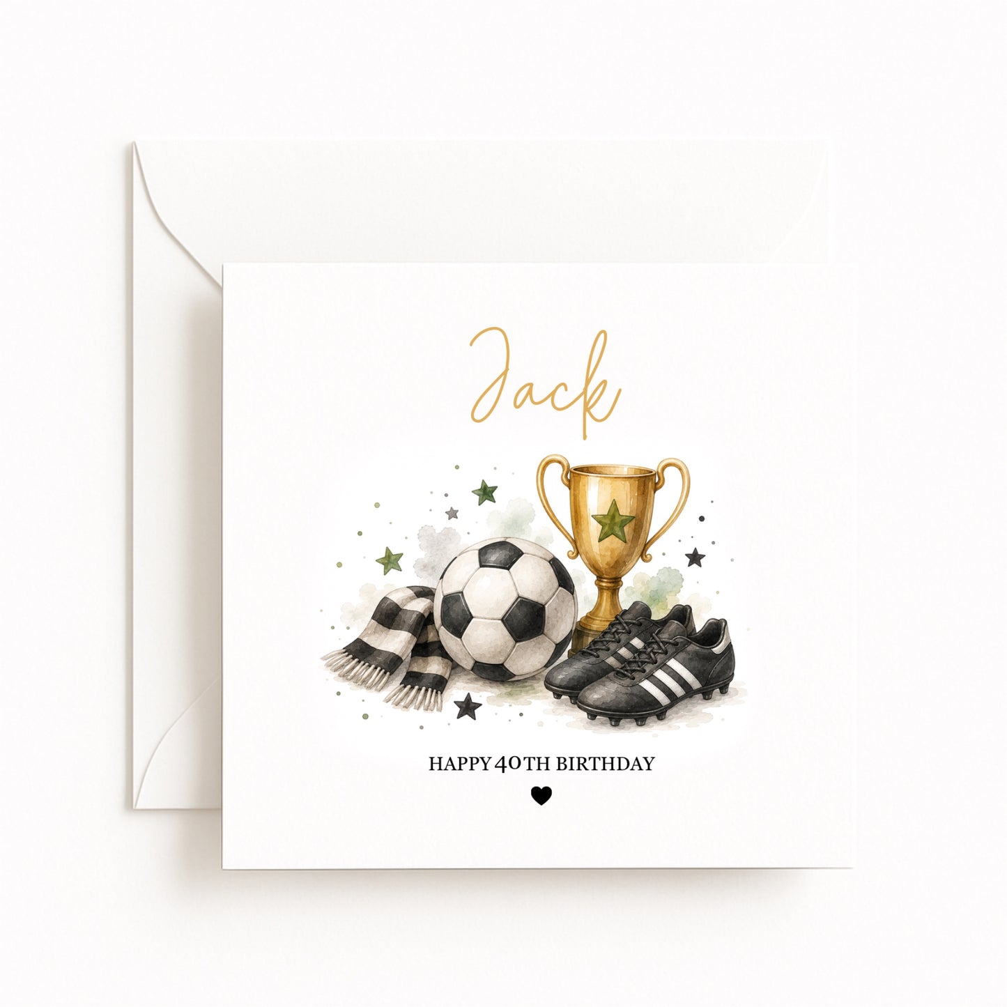 Personalised Football Birthday Card