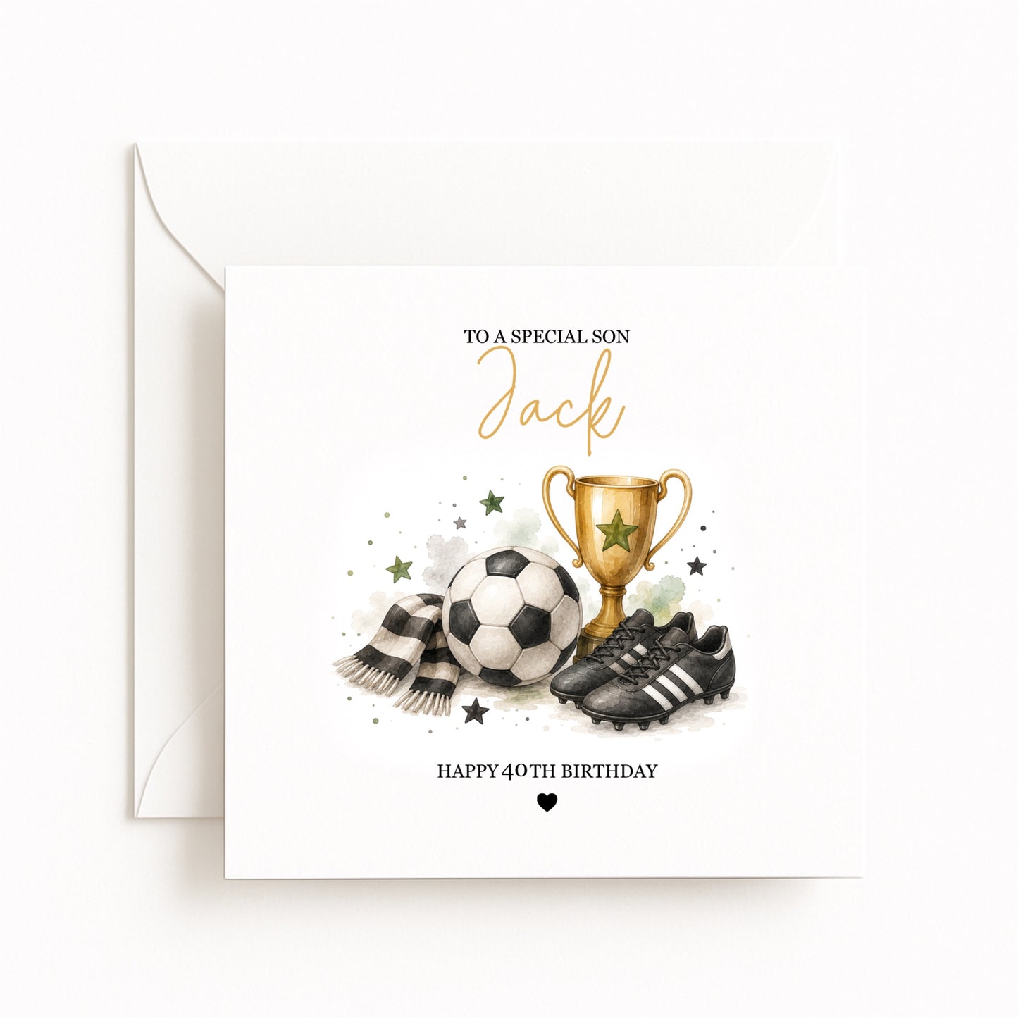 Personalised Football Birthday Card