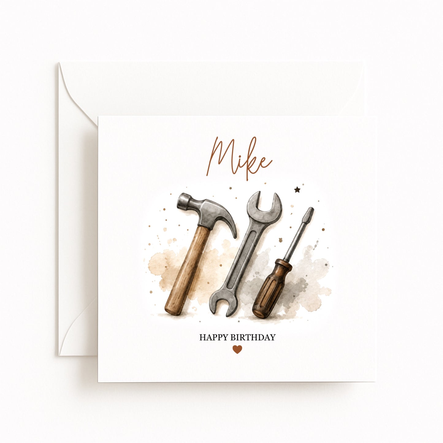 Personalised Tools Birthday Card
