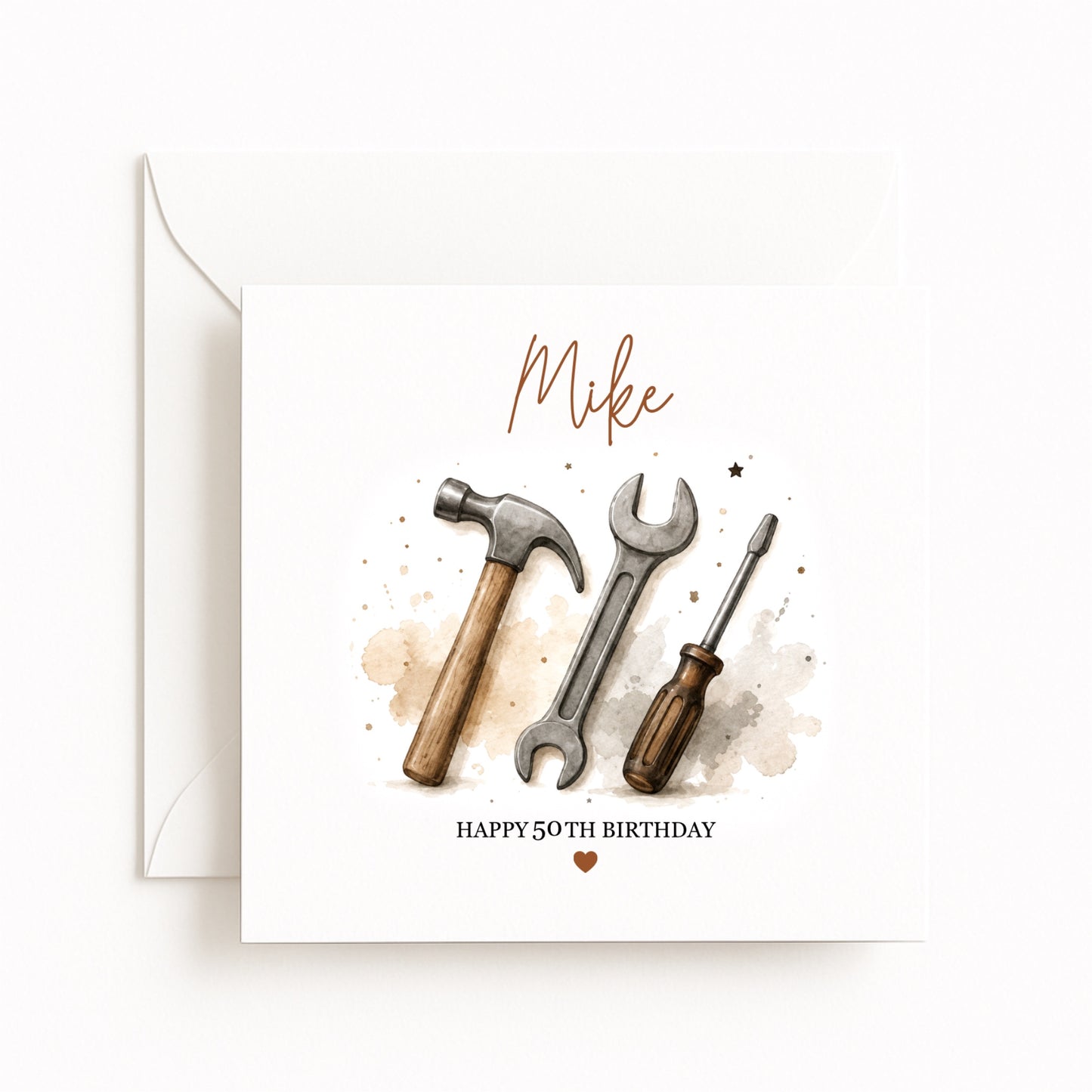 Personalised Tools Birthday Card