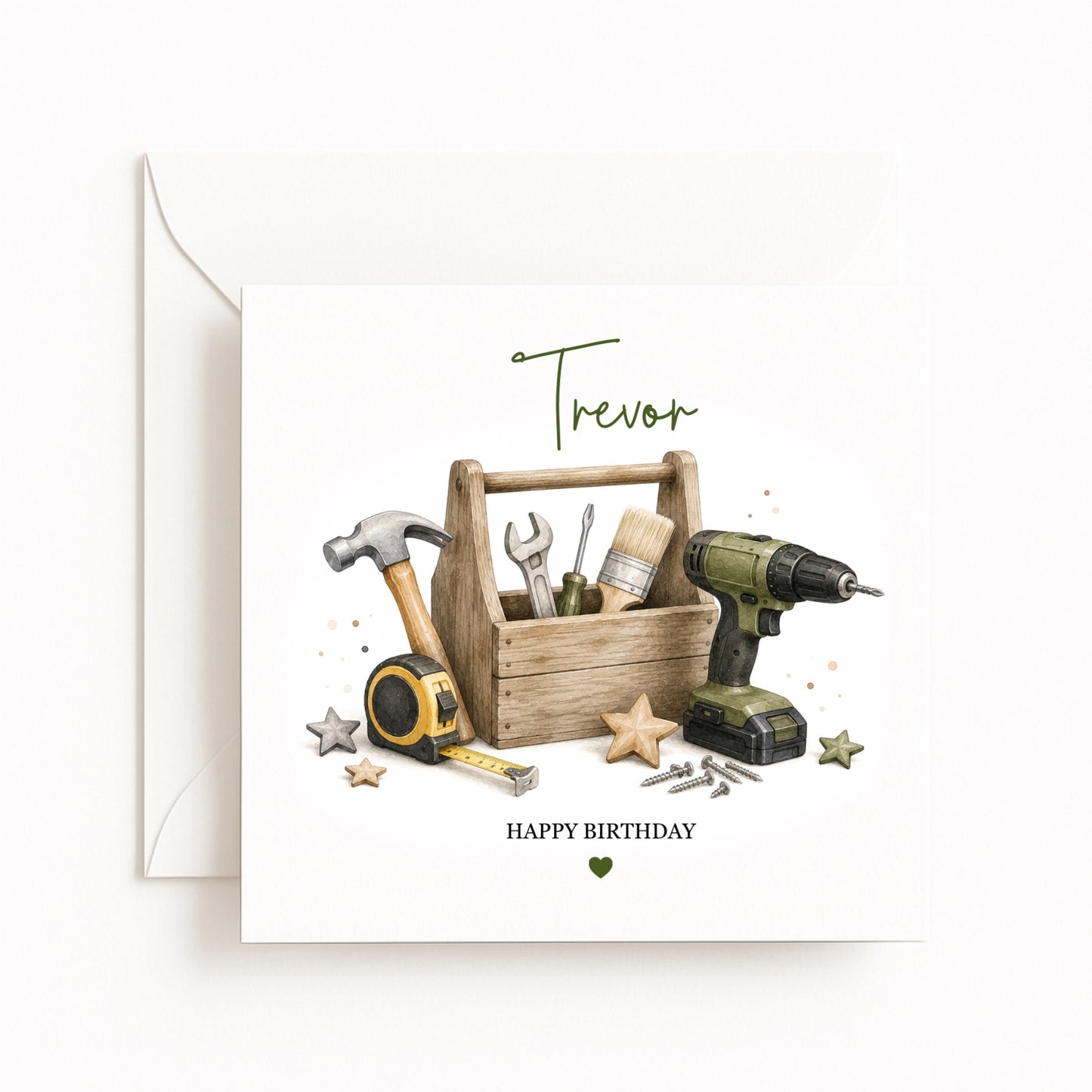 Personalised DIY Tool Box Birthday Card