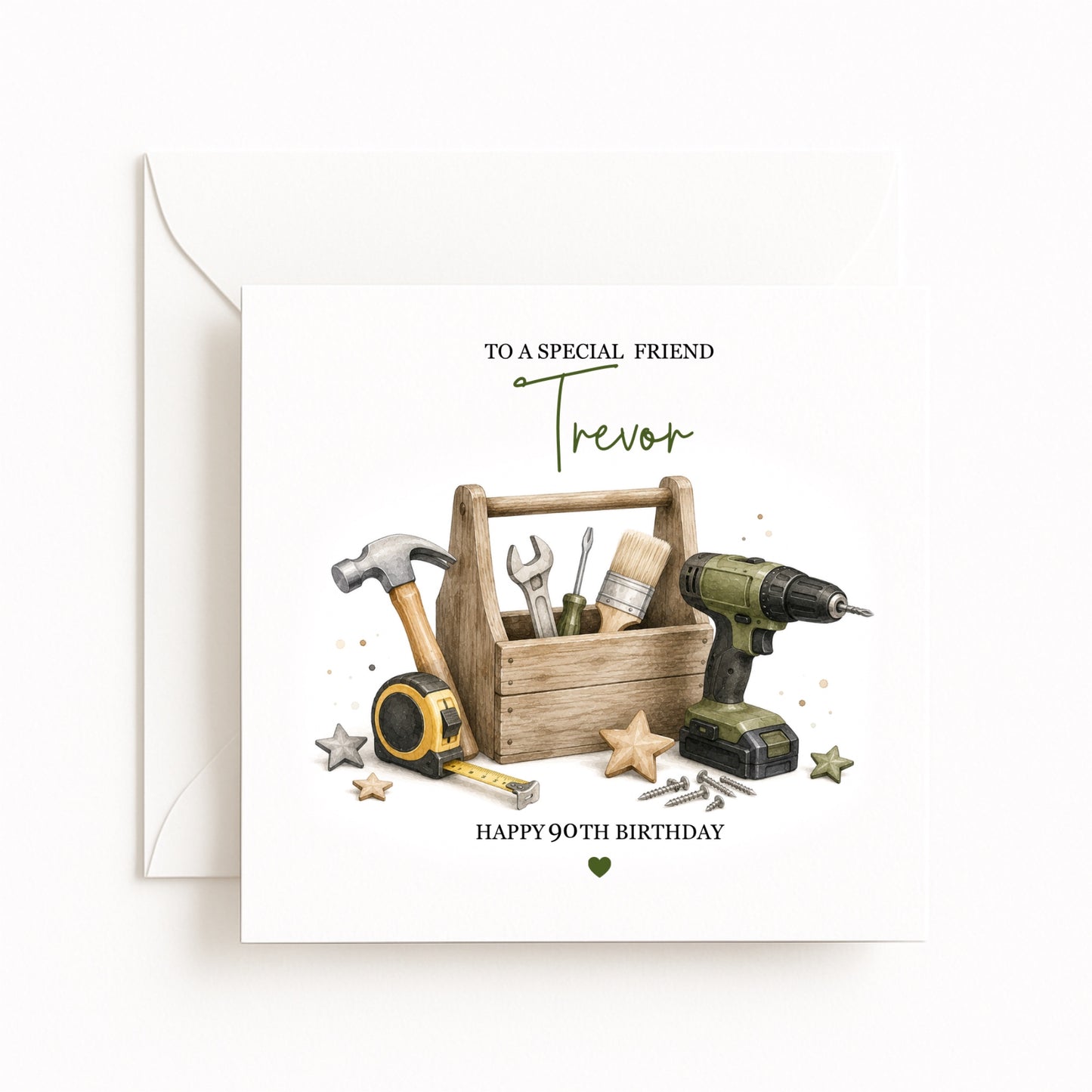 Personalised DIY Tool Box Birthday Card